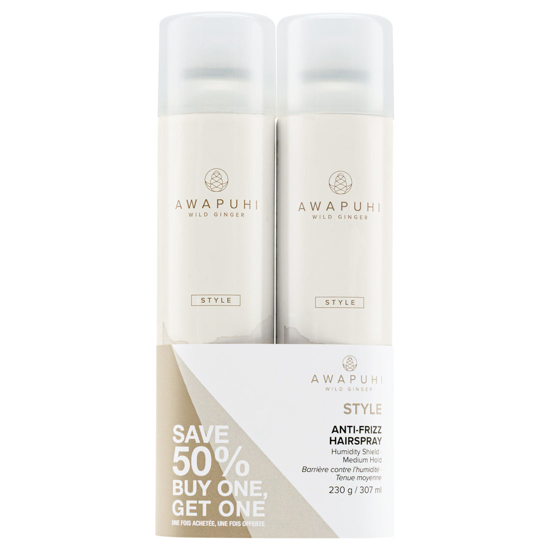 Your Style Your Story - Awapuhi Wild Ginger Anti-Frizz Hairspray Duo