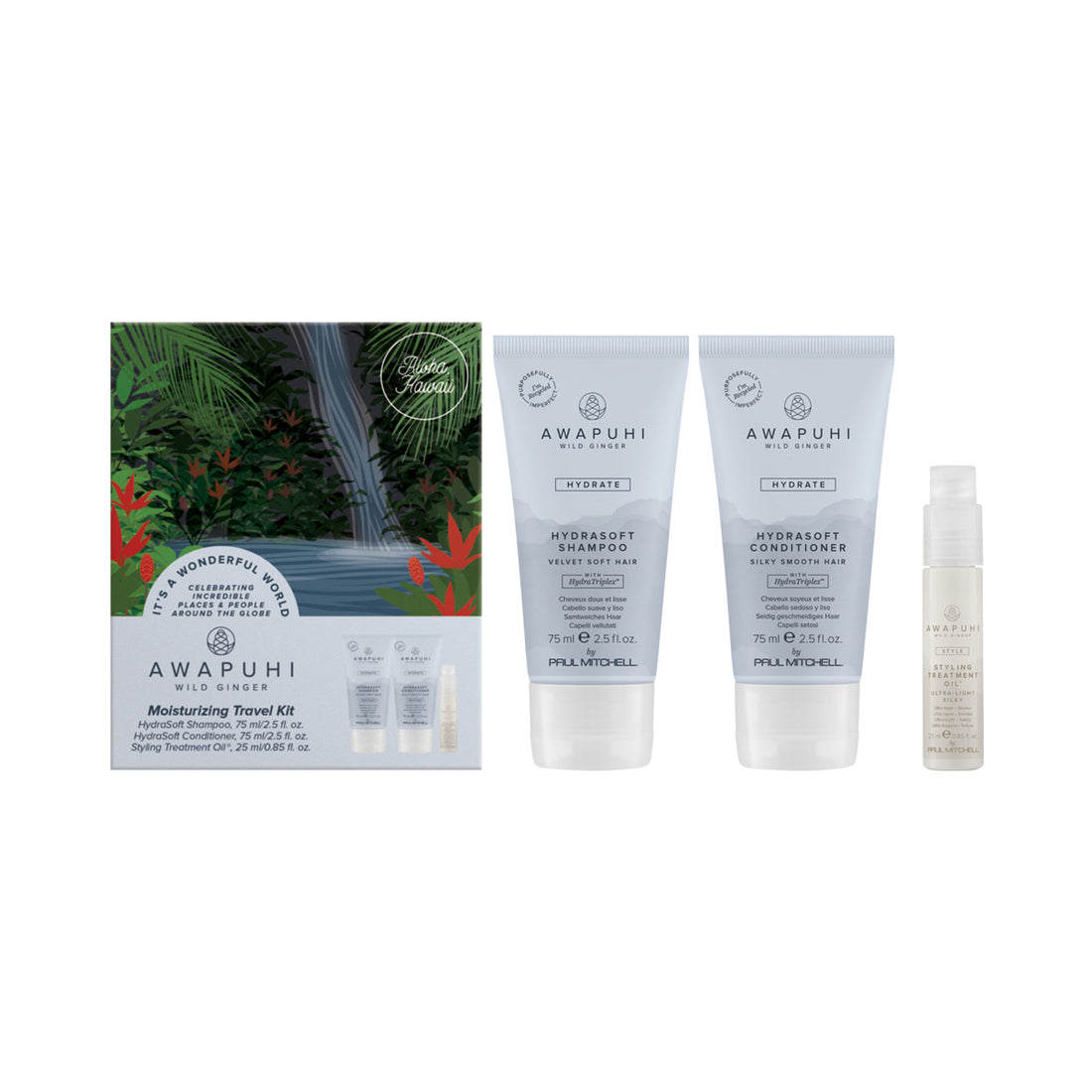 Awapuhi Wild Ginger - Moisturizing Travel Kit