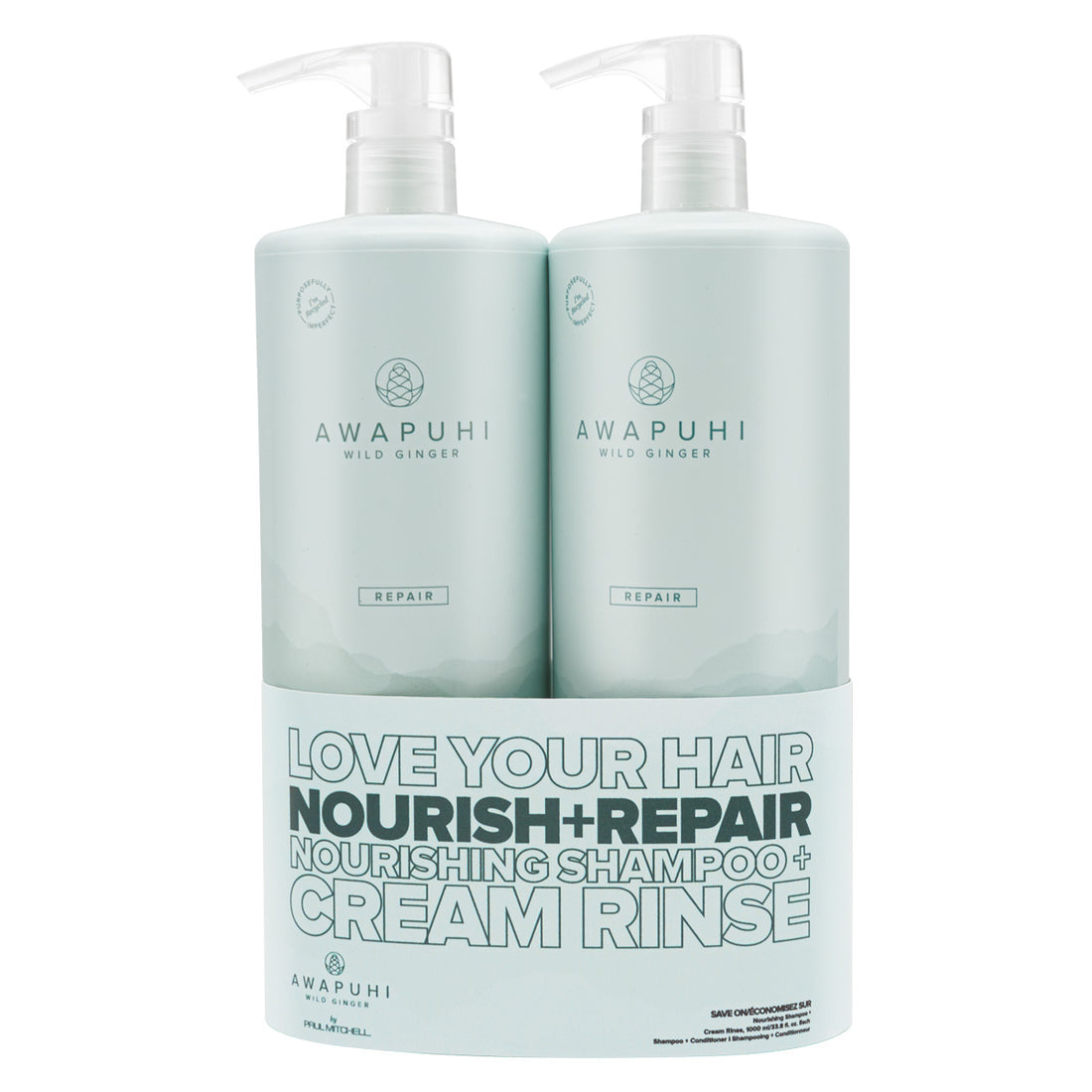 Love is in the Hair - Awapuhi Wild Ginger - Nourish + Repair Duo