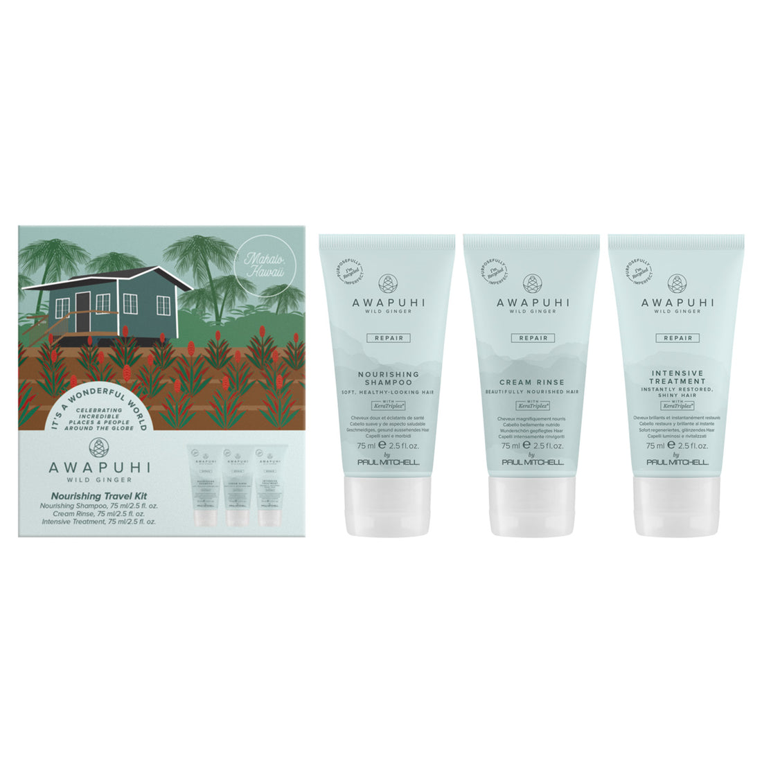 Awapuhi Wild Ginger - Nourishing Travel Kit