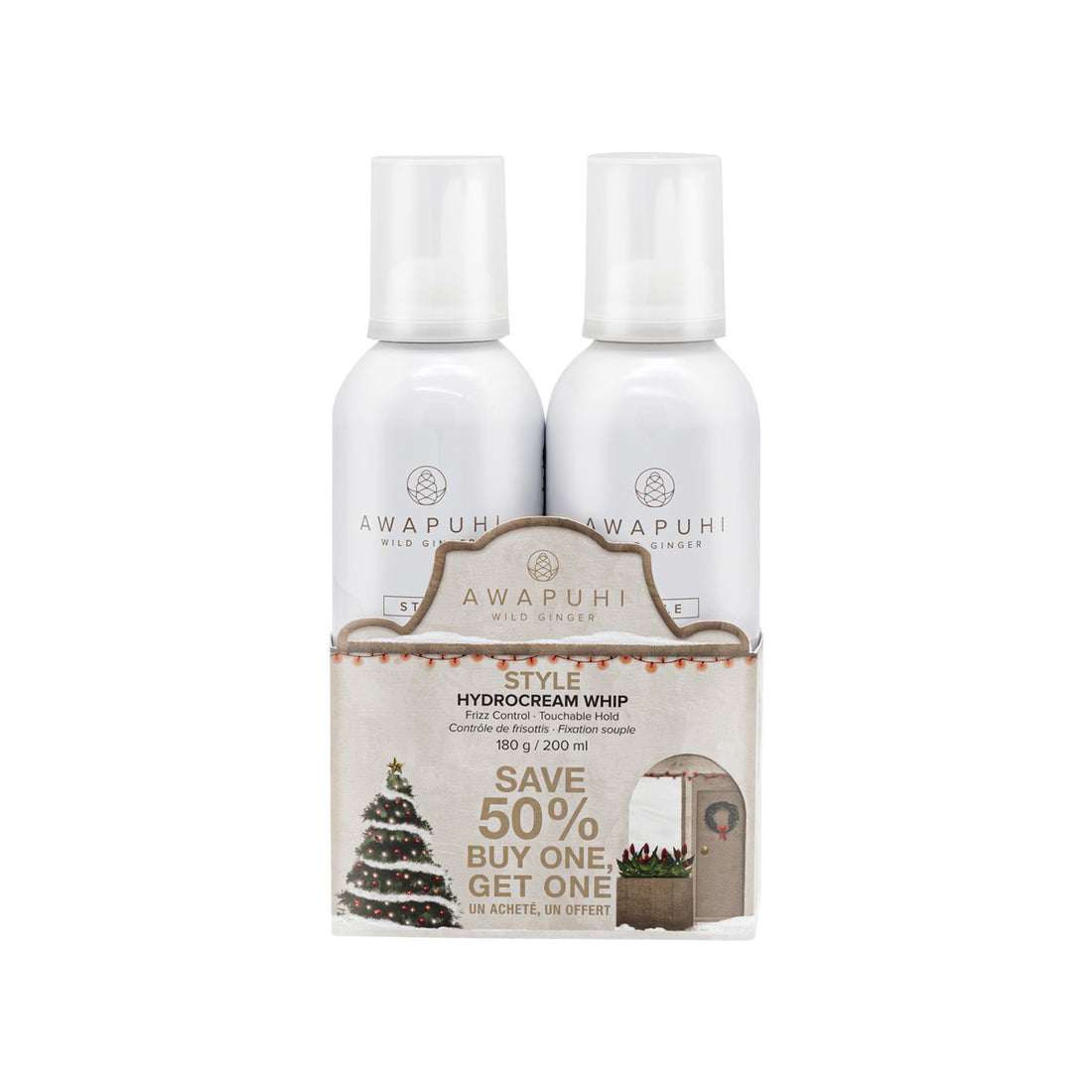 Holiday 2025 - Awapuhi Wild Ginger Style HydroCream Whip Duo