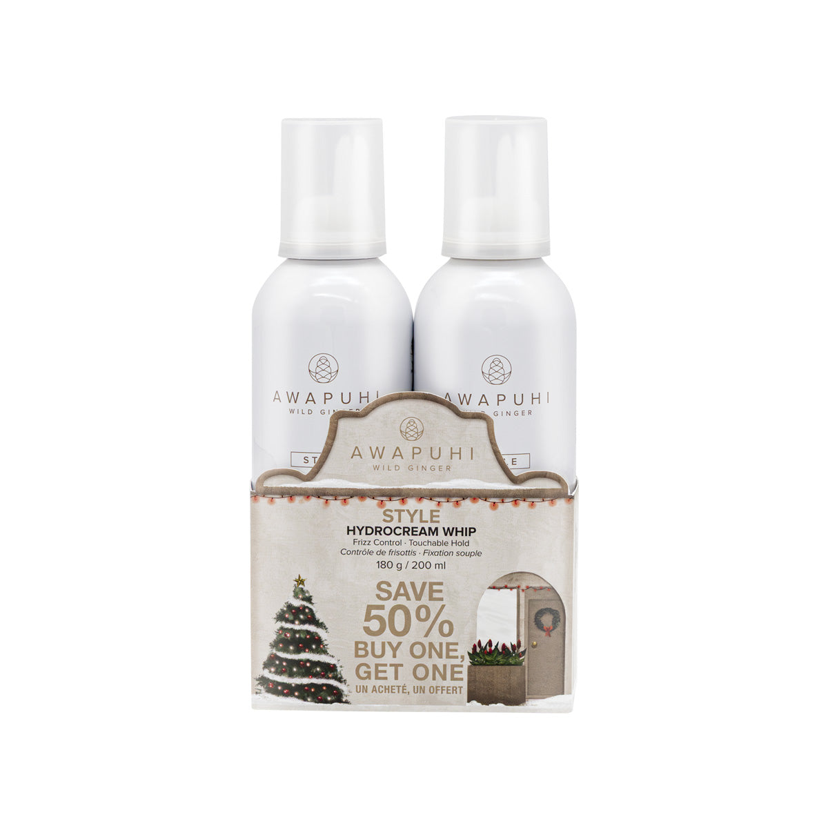 Holiday 2025 - Awapuhi Wild Ginger Style HydroCream Whip Duo
